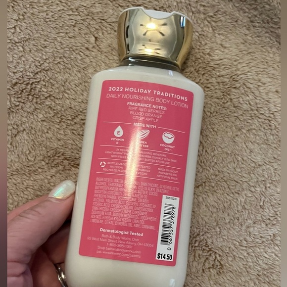 RARE! NLA! Bath and body works Bright Christmas morning nourishing body lotion - Picture 2 of 5